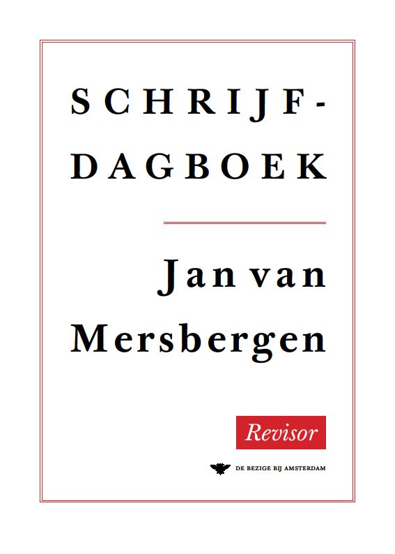Jan van Mersbergen, Schrijfdagboek